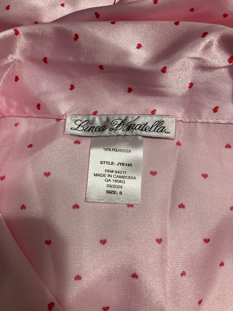 LINEA DONATELLA Marabou Faux-Fur Trimmed Pajama Set PINK S