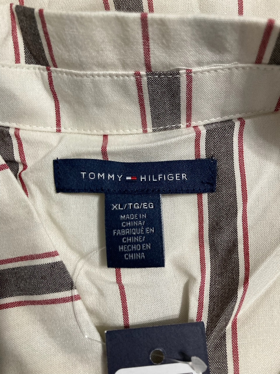 TOMMY HILFIGER Long Sleeve Top and High-Waist Pant Set WHITE XL