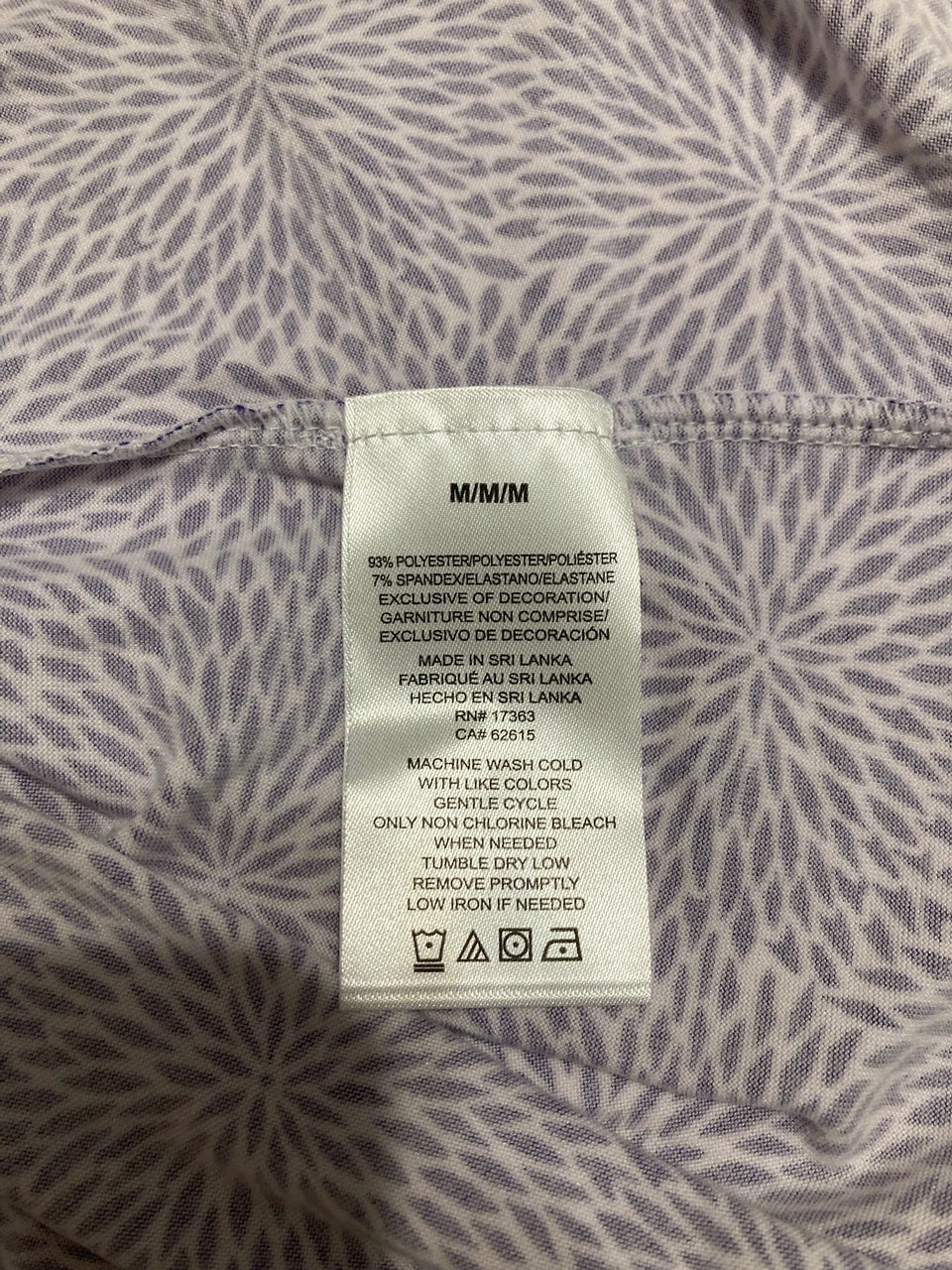 ELLEN TRACY Discount Nightgown Company Nightgown Sleepshirt BLUE GEO M