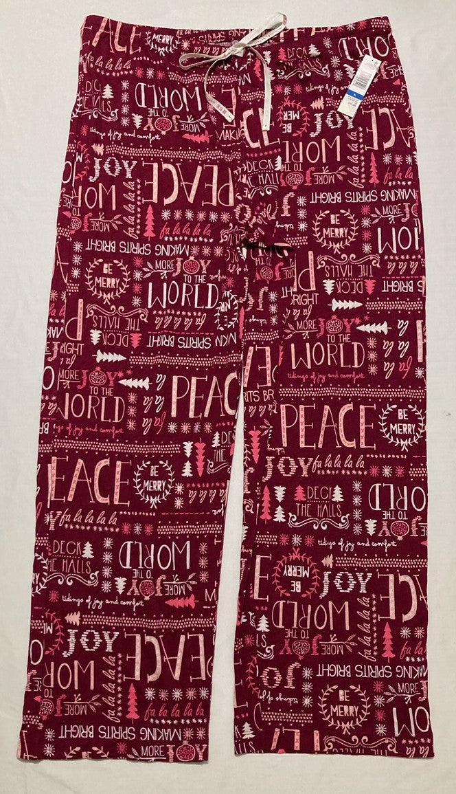 HUE Holiday Sleepwear Set Nightwear RED XL