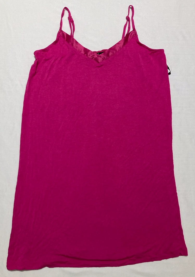 FELINA Elysees Rich Satin Chemise Slip Dress Nightgowns PINK S