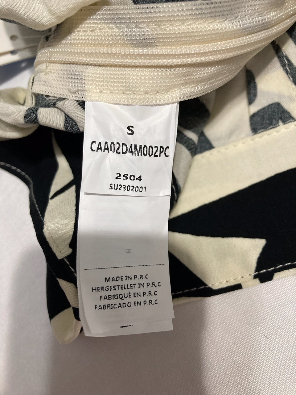 CUPSHE Tropical Floral Wide Leg Pants BLACK S