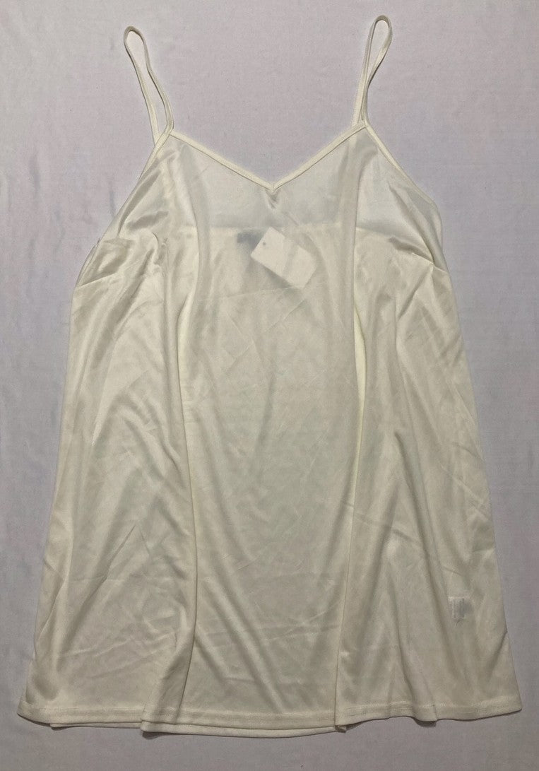CQ BY CQ Pajamas Sleeveless Lace Trim Camisole Tops IVORY L/XL