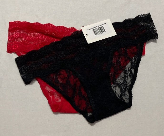 B.TEMPT'D 2-Pk. Lace Kiss Thong Underwear ASSORTED S