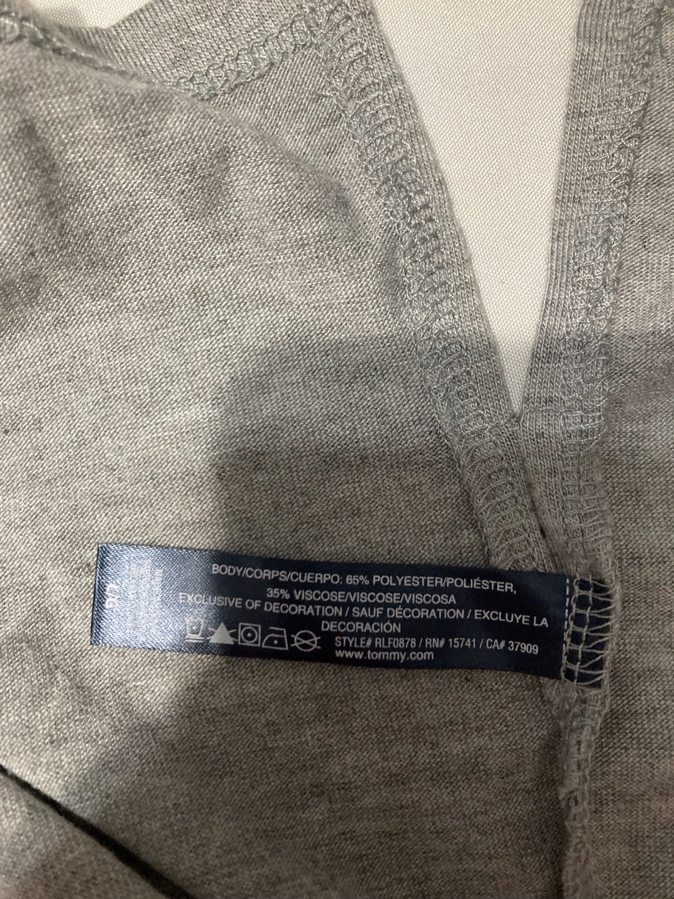 TOMMY HILFIGER Classic sleep T-Shirt GREY L