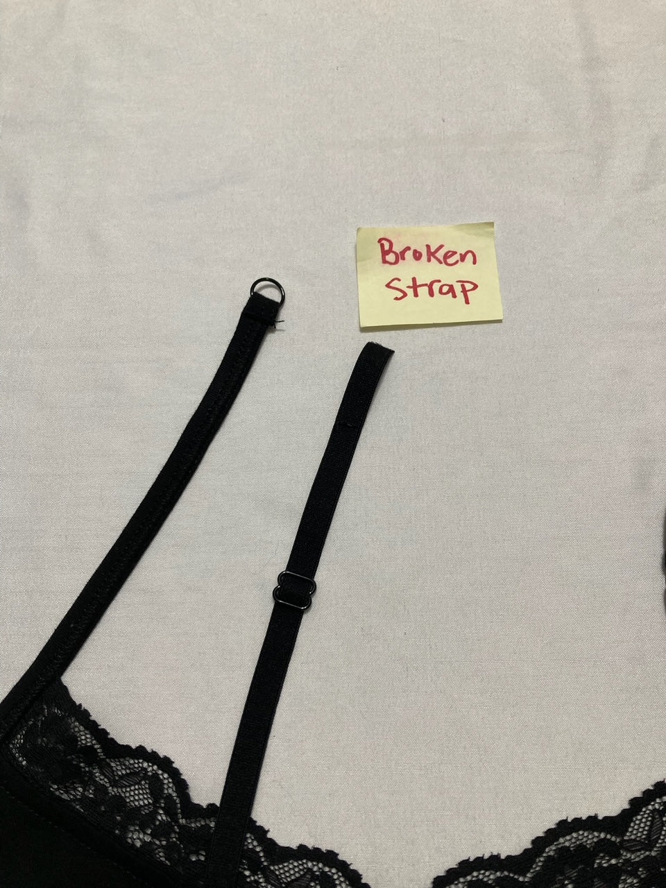 NWD CHARTER CLUB Lace-Trim Shelf-Bra Tank Top BLACK M