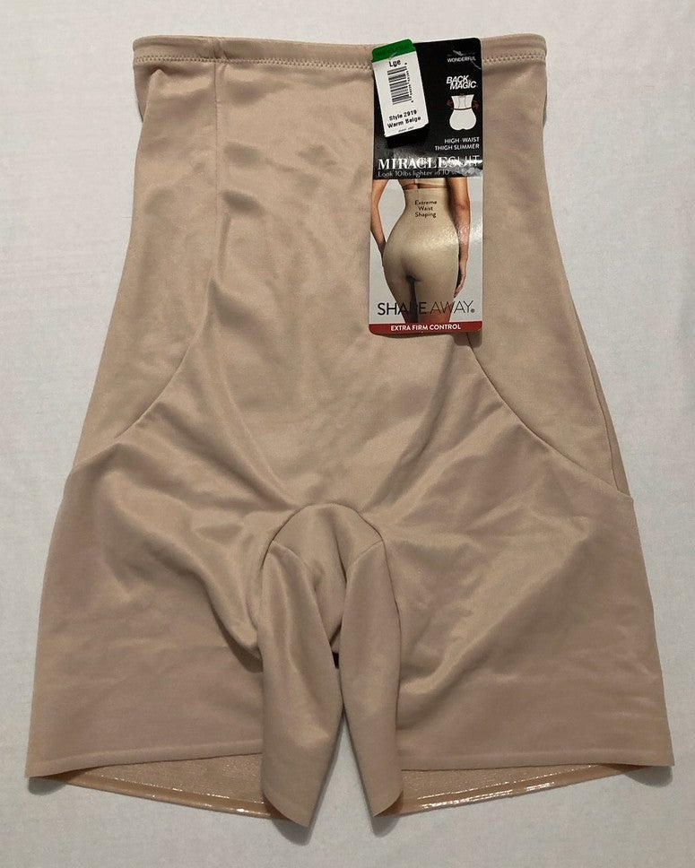 MIRACLESUIT Shapewear Hi-Waist Thigh Slimmer BEIGE L