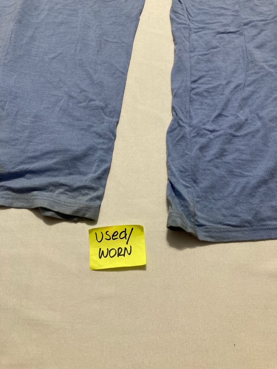 NWD I.N.C Lace-Trim Knit Tank & Pajama Pants Set BLUE S