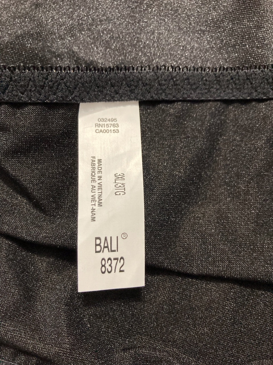 BALI Shapewear Double Support Light Control Brief Lace Fajas 2-Pack BLACK 3XL