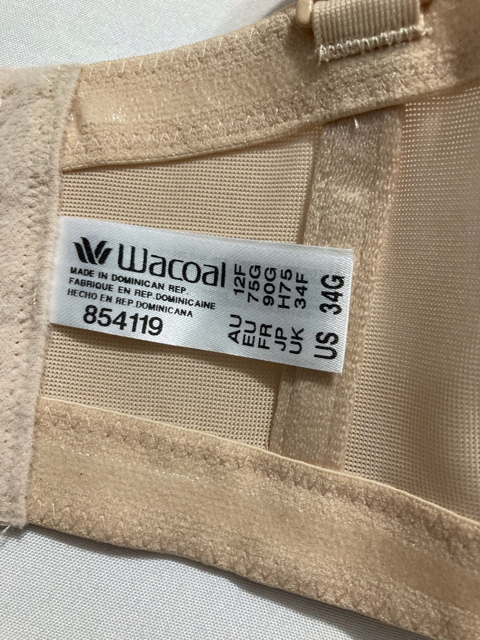 WACOAL Red Carpet Strapless Bra NUDE 34G