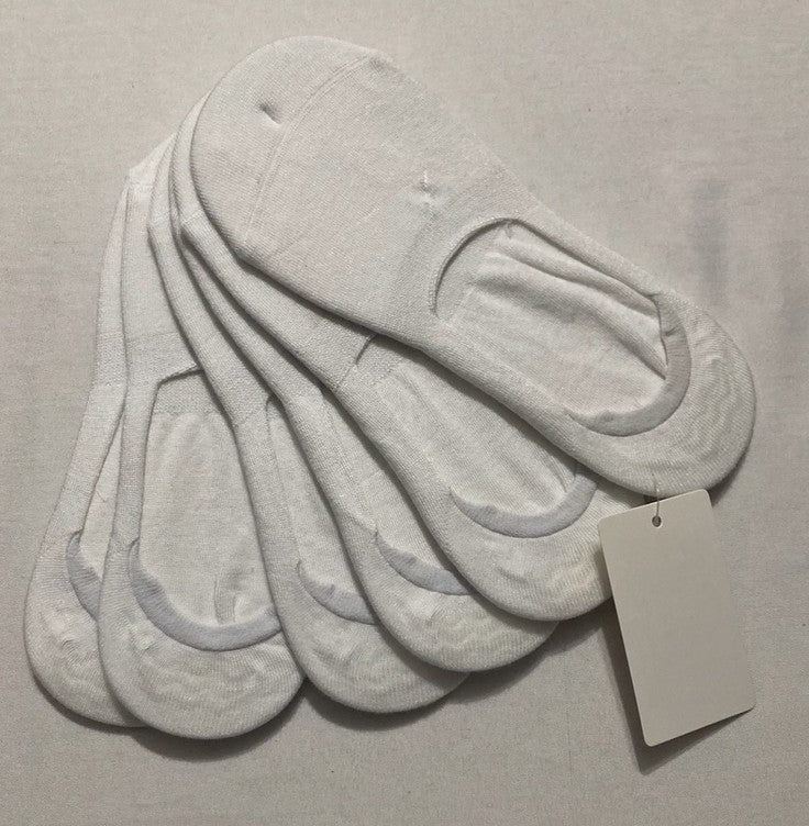 DKNY Daily Stride Comfort No-Show Socks Pack of 6 WHITE OS