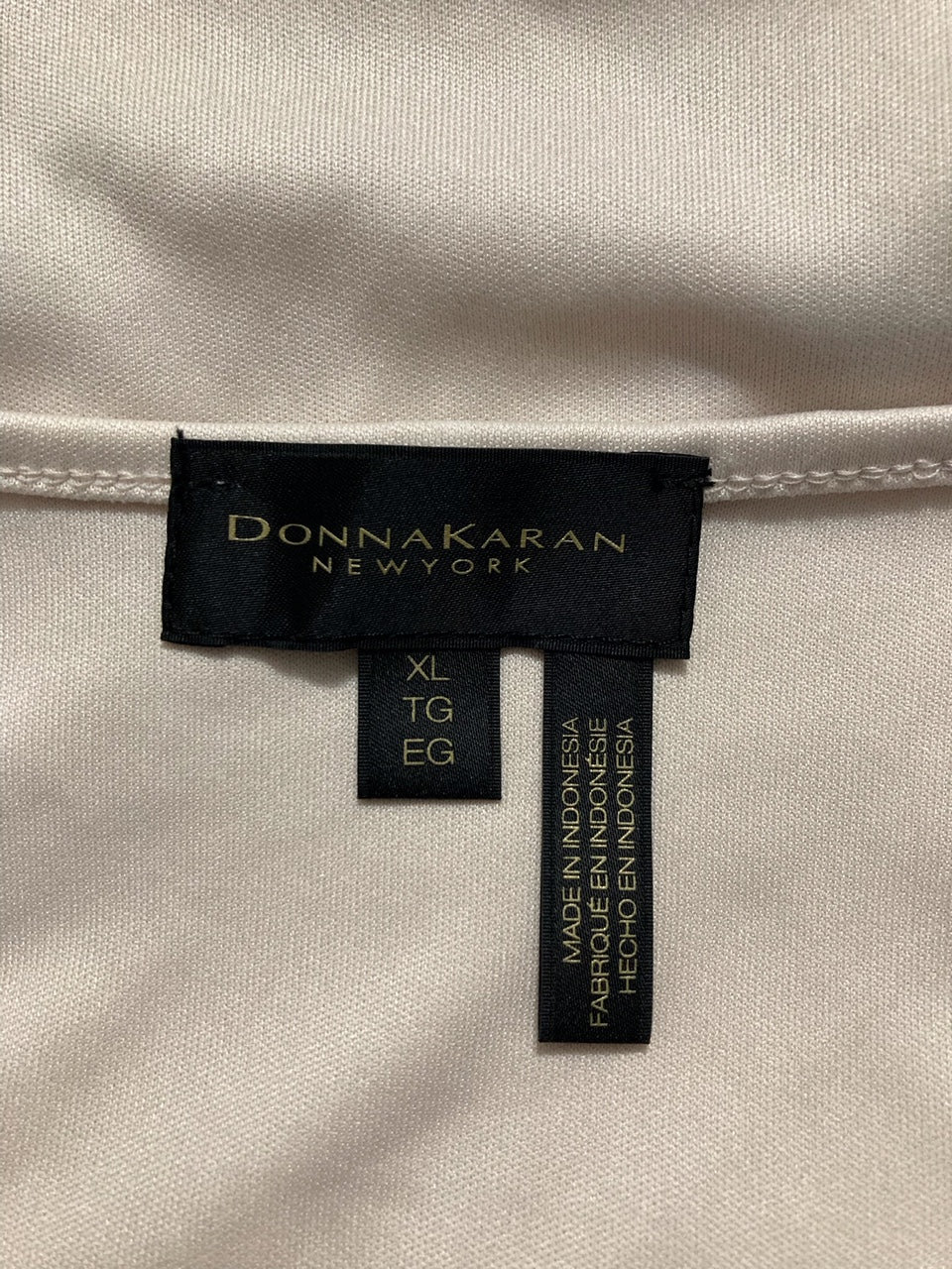 DONNA KARAN Printed Scoop-Neck Tank Top IVORY XL