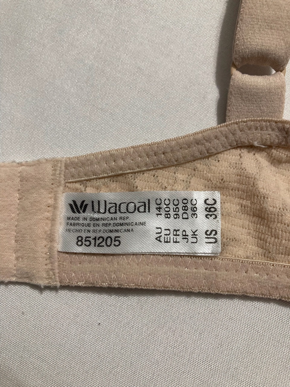 WACOAL Halo Lace Underwire Bra NUDE 36C