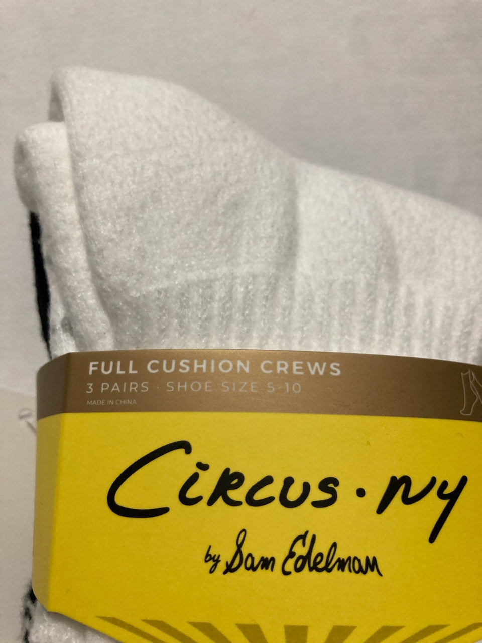 CIRCUS BY SAM EDELMAN 2pk Varsity Striped Ankle Socks BLACK/WHITE 5-10