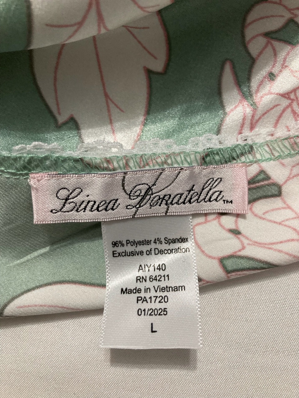 LINEA DONATELLA Tropical Hibiscus Floral Stretch Wrap FLORAL L