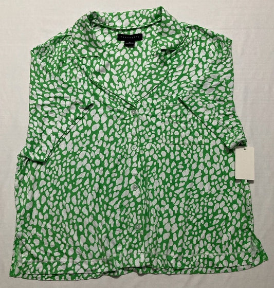 SANCTUARY Long Sleeve Pajama Top GREEN M