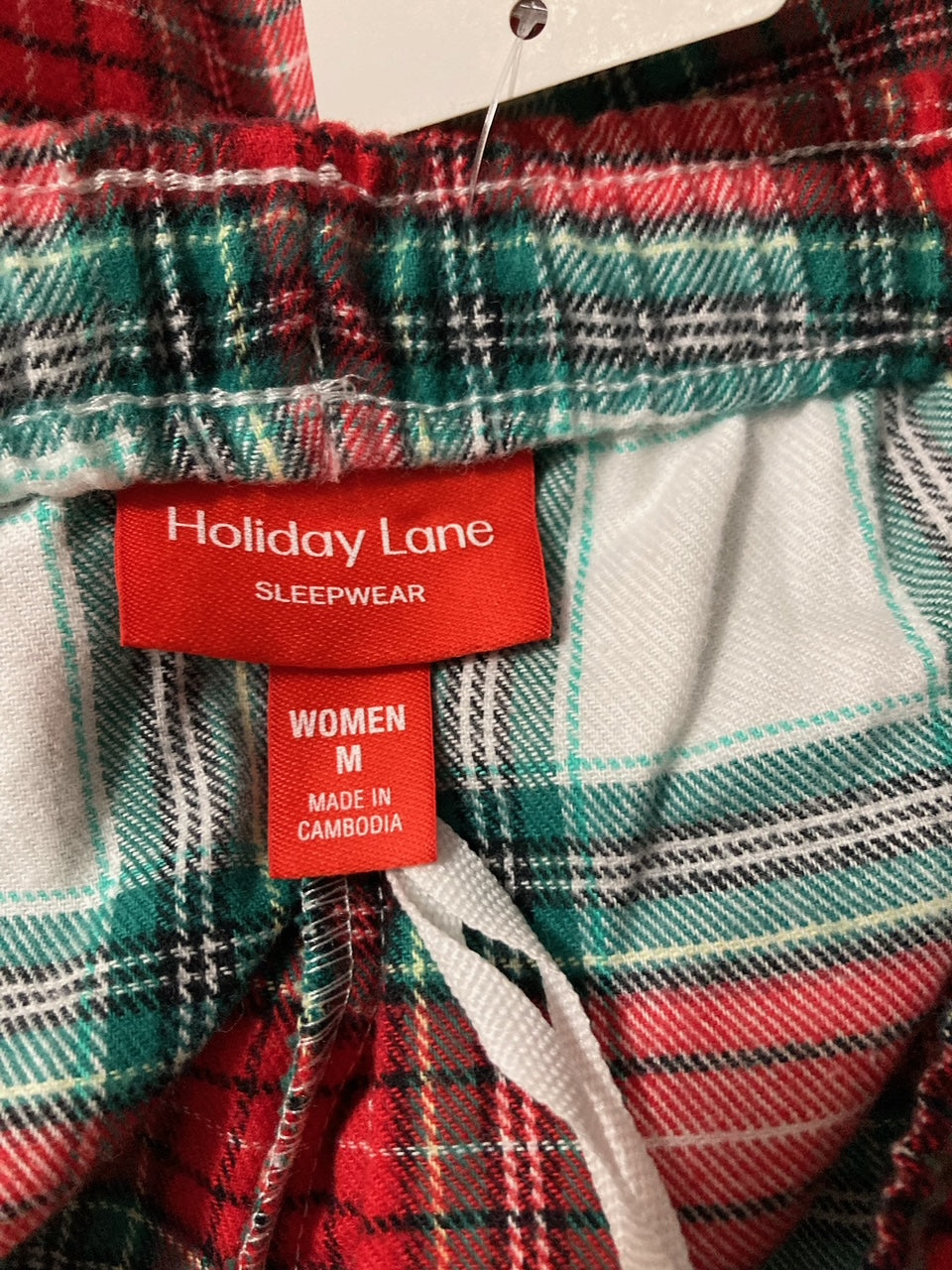 HOLIDAY LANE Merry Plaid Fleece Pajama Pants MULTICOLOR M