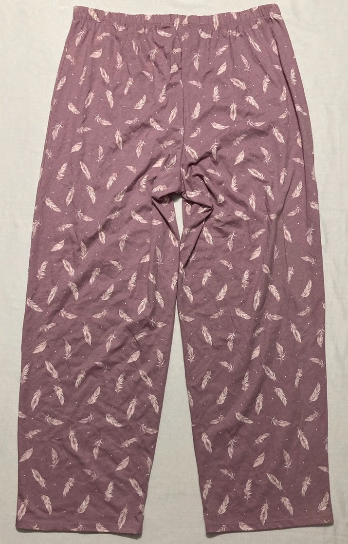 CHARTER CLUB Feather Pajama Pants Feathers PURPLE L