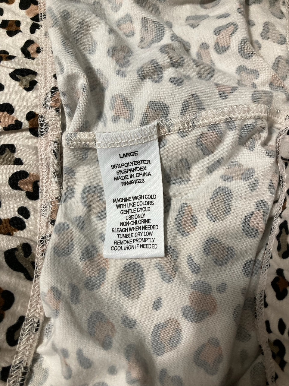 UNBRANDED Pajama pants PRINTED LEOPARD L
