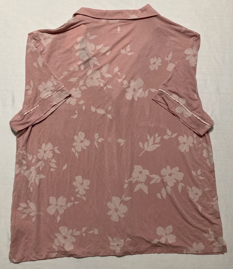 GAPBODY Floral Print Sleep Lounge shirt FLORAL CORAL L