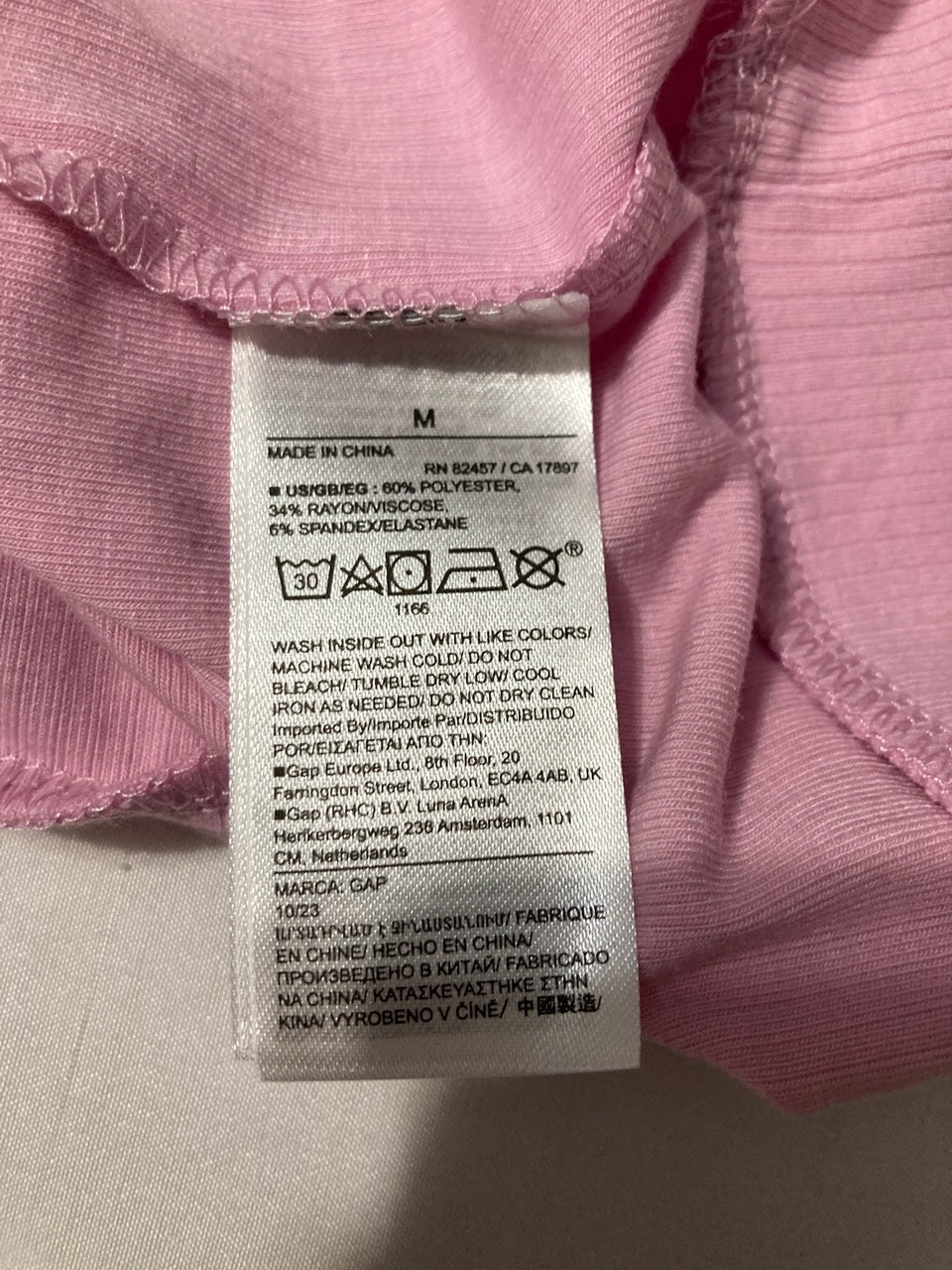GAPBODY T-shirt short sleee PINK M