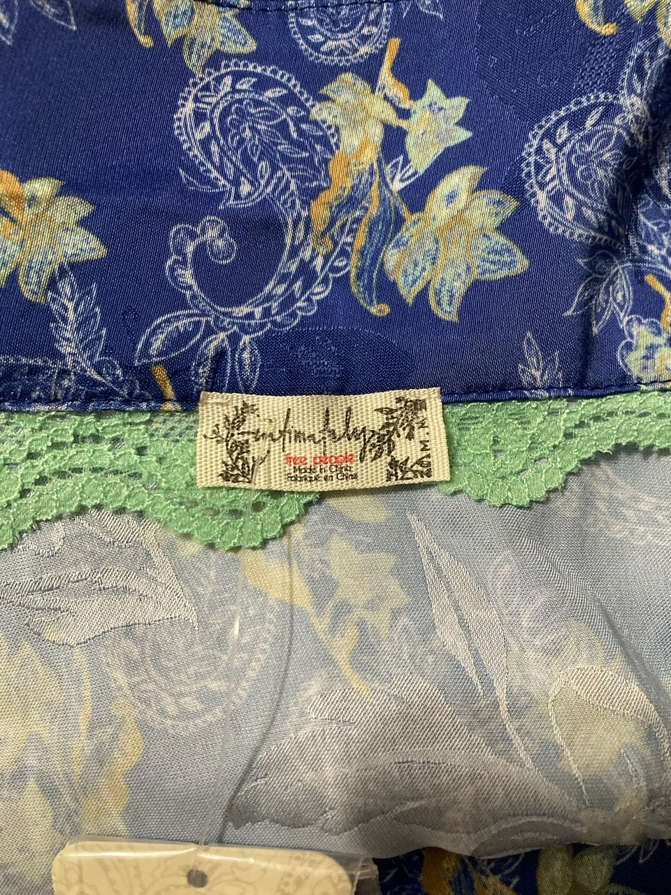 FREE PEOPLE Beauty sleepwear top BLUE SEA M