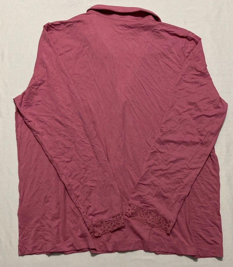 STATE OF DAY Shirt button Long sleeve PINK XL