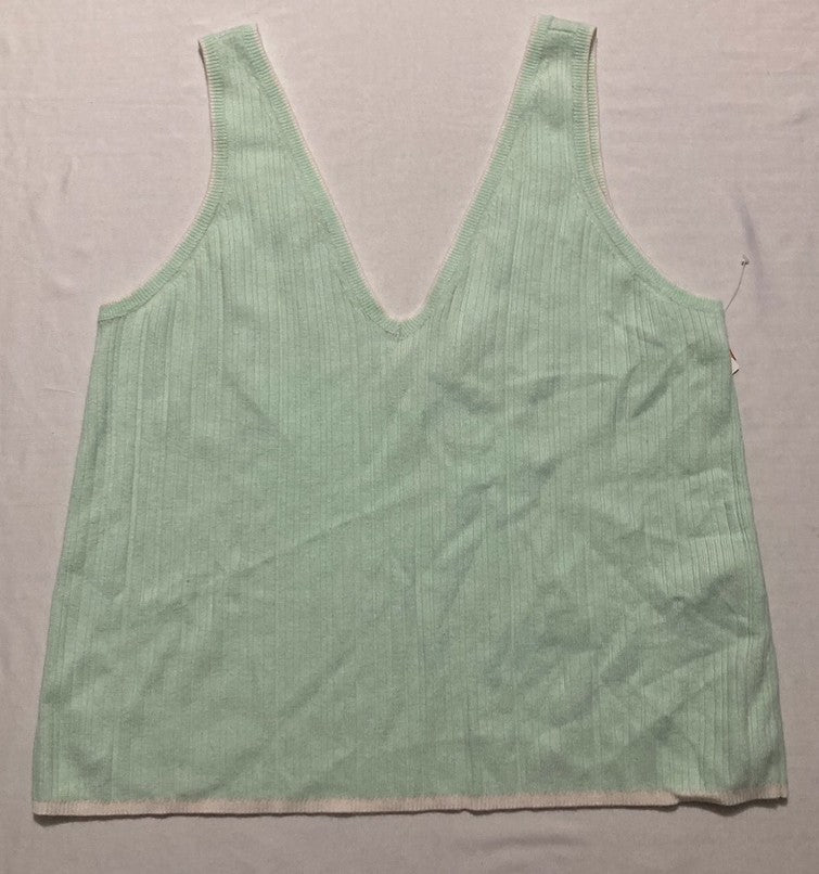 STATE OF DAY Blouse V-Neck MINT GREEN L