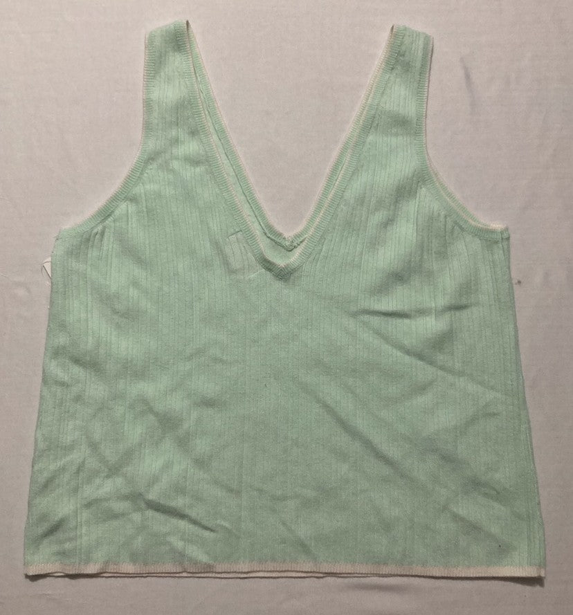 STATE OF DAY Blouse V-Neck MINT GREEN L