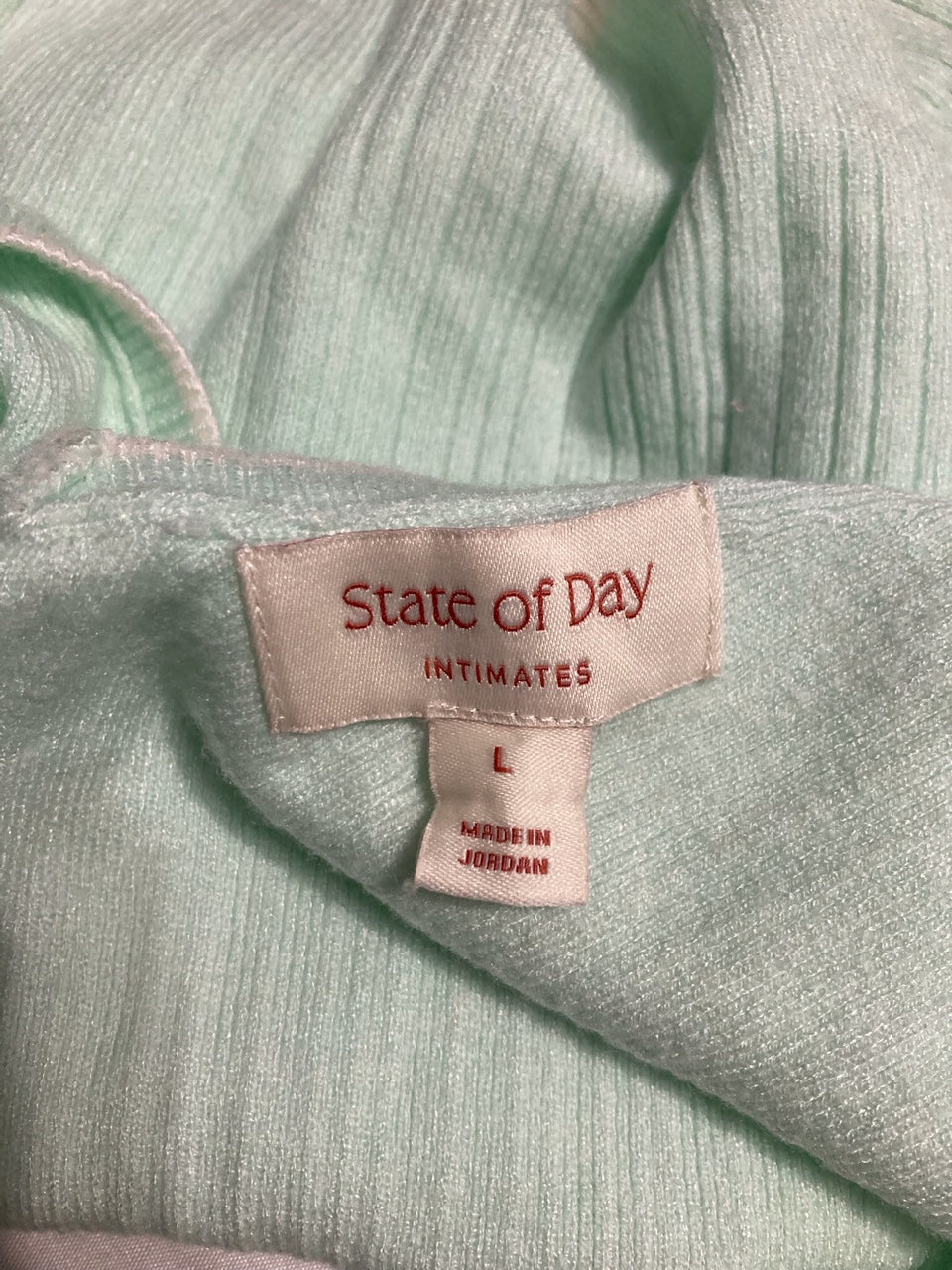 STATE OF DAY Blouse V-Neck MINT GREEN L