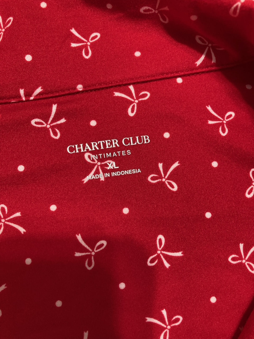 NWD CHARTER CLUB Super Soft Knit Sleep Shirt Nightgown RED XL