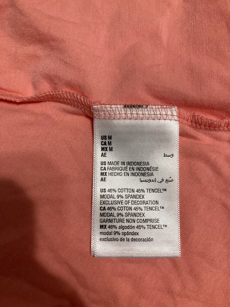 STATE OF DAY Sleeveless Top with Cross-Back Design CORAL M