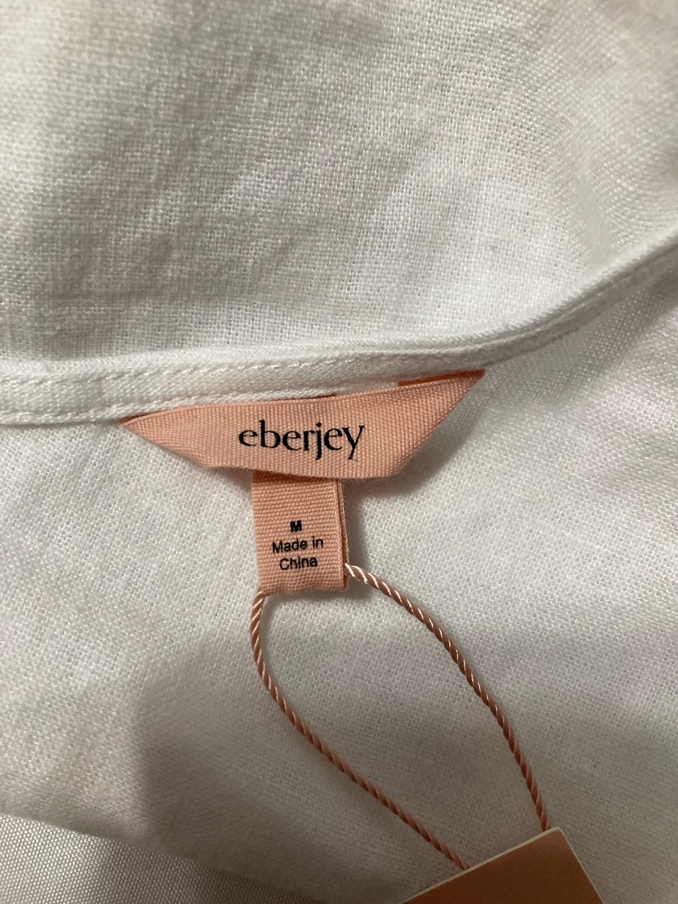 EBERJEY Linen Blend V-neck Cami WHITE M