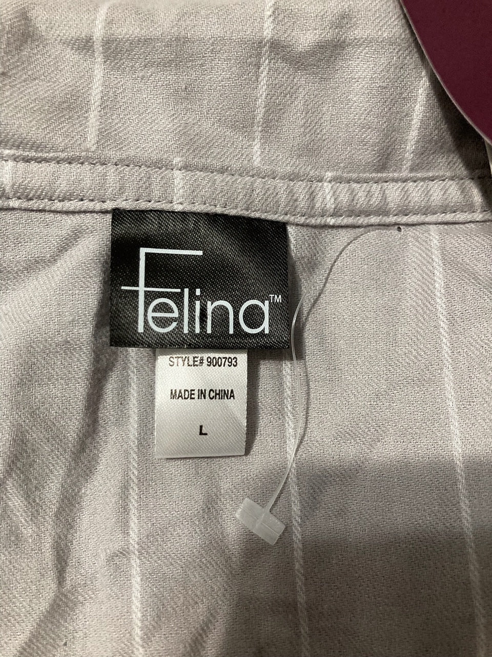 NWD FELINA Mirielle Collar Pajama & Short Set GREY L