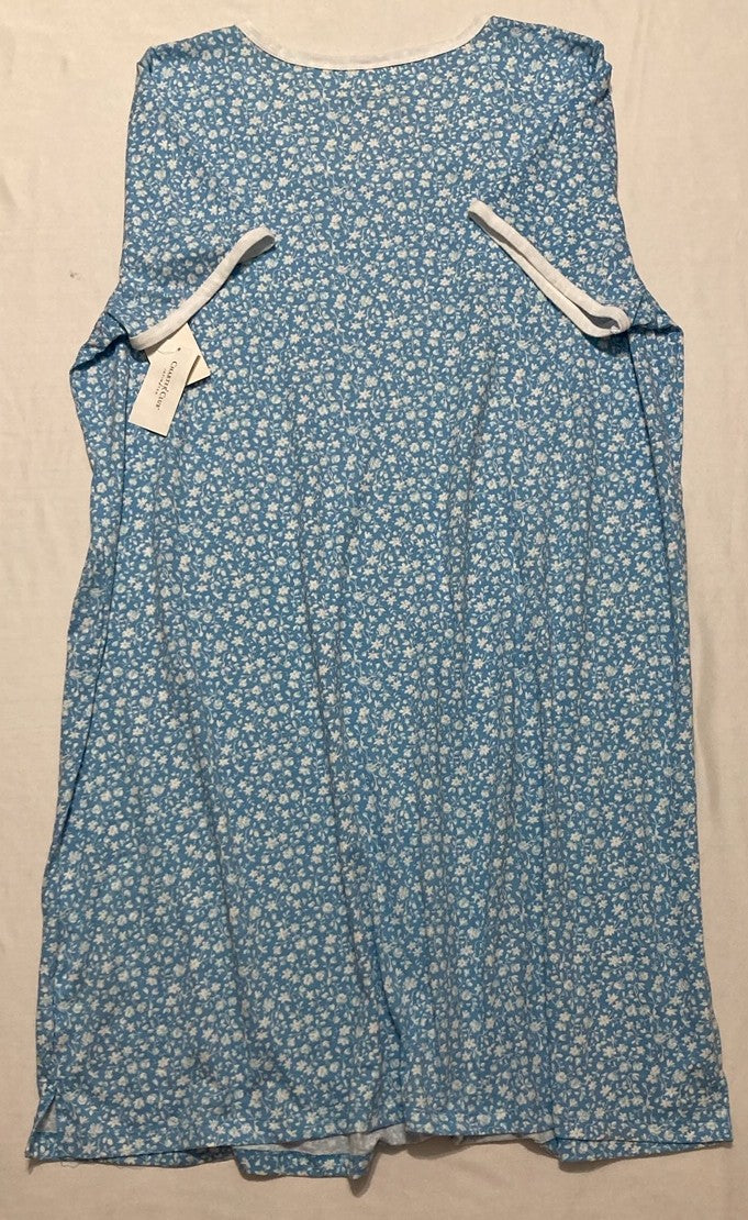 NWD CHARTER CLUB Printed Short-Sleeve Sleepshirt BLUE XXL