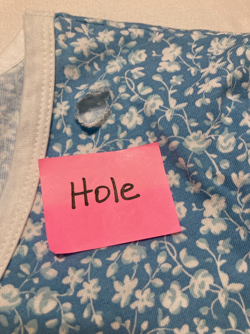 NWD CHARTER CLUB Printed Short-Sleeve Sleepshirt BLUE XXL