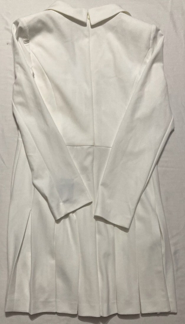 NWD ADRIANNA PAPELL Crystal Button Ivory Tuxedo Mini Dress IVORY 12