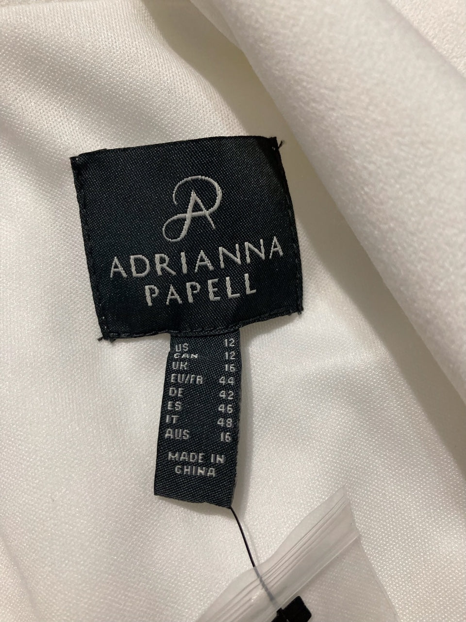 NWD ADRIANNA PAPELL Crystal Button Ivory Tuxedo Mini Dress IVORY 12