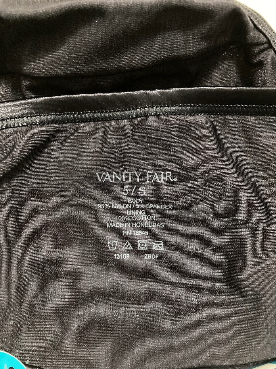VANITY FAIR Illumination Hi Cut Panties MIDNIGHT BLACK S
