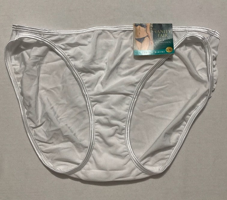 VANITY FAIR Illumination String Bikini Panties WHITE XL