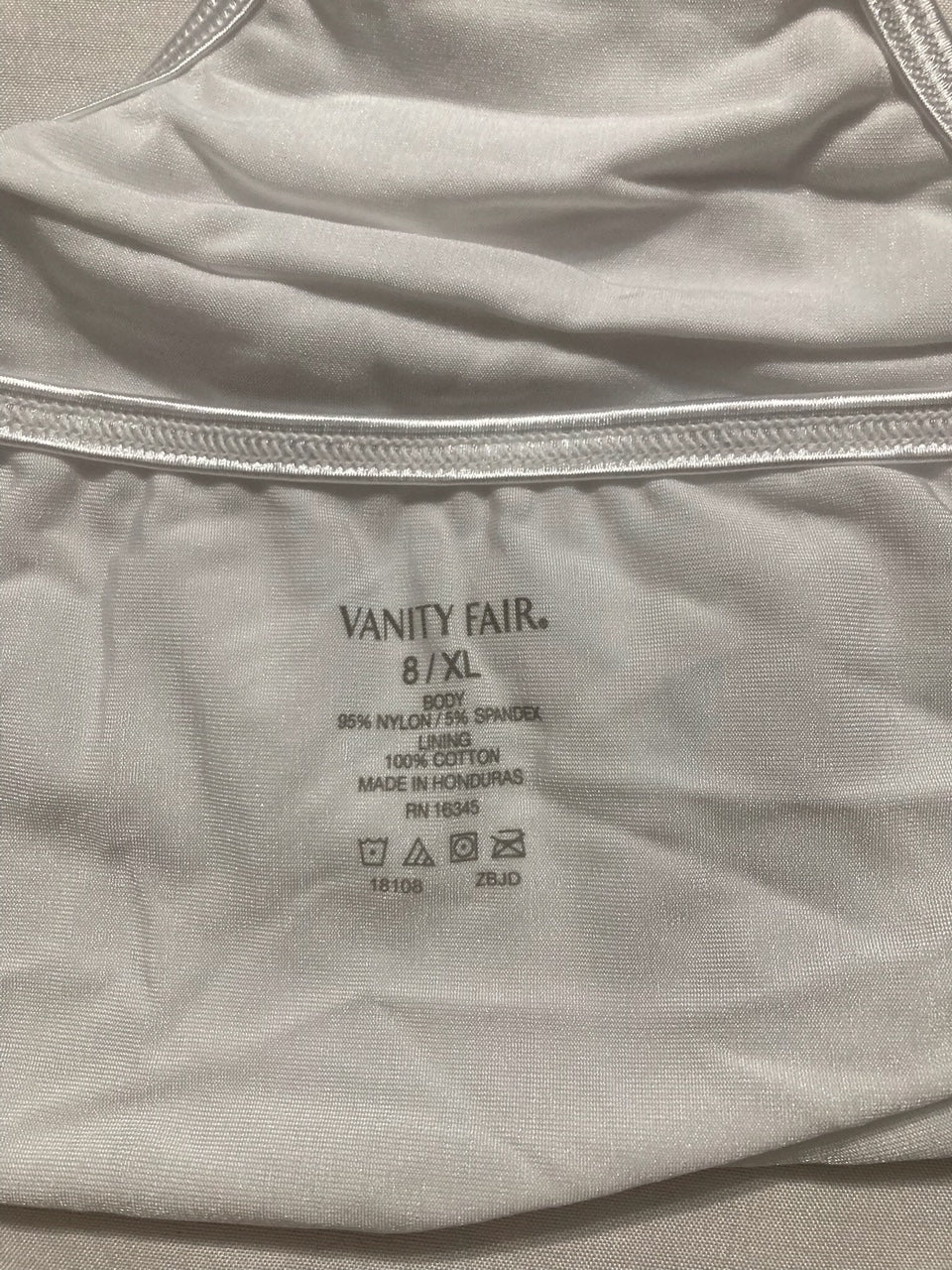 VANITY FAIR Illumination String Bikini Panties WHITE XL