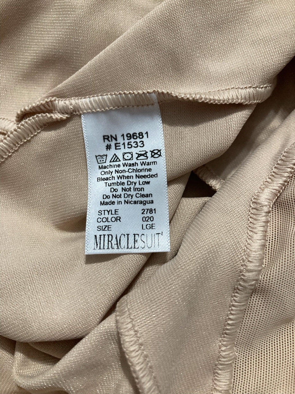 MIRACLESUIT Shapeware Extra Firm High Waist NUDE L