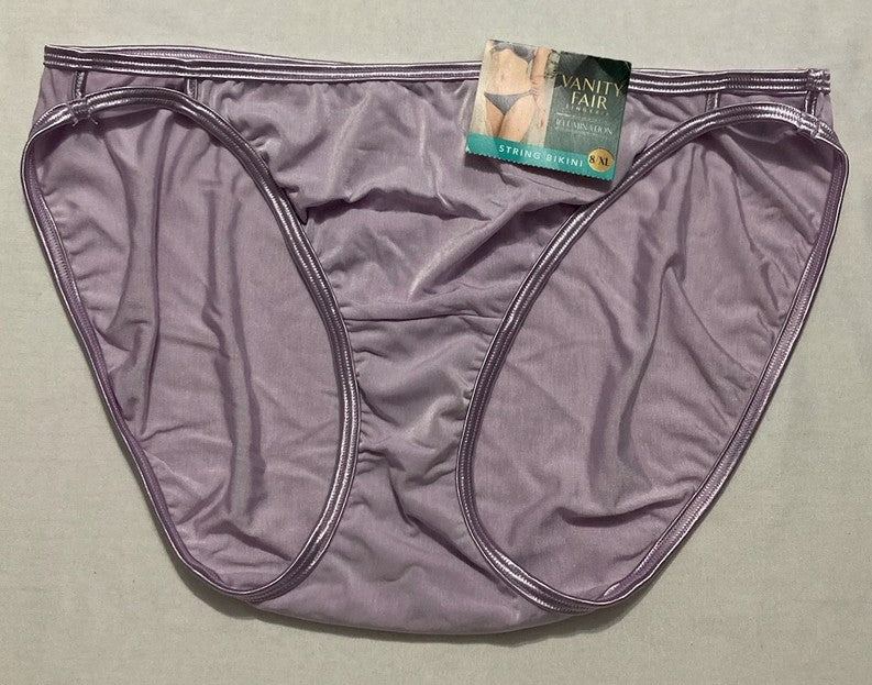 VANITY FAIR Illumination String Bikini PURPLE XL
