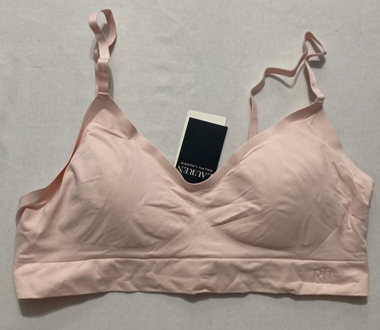 LAUREN RALPH LAUREN Luxe Smoothing Wireless Bralette PINK M