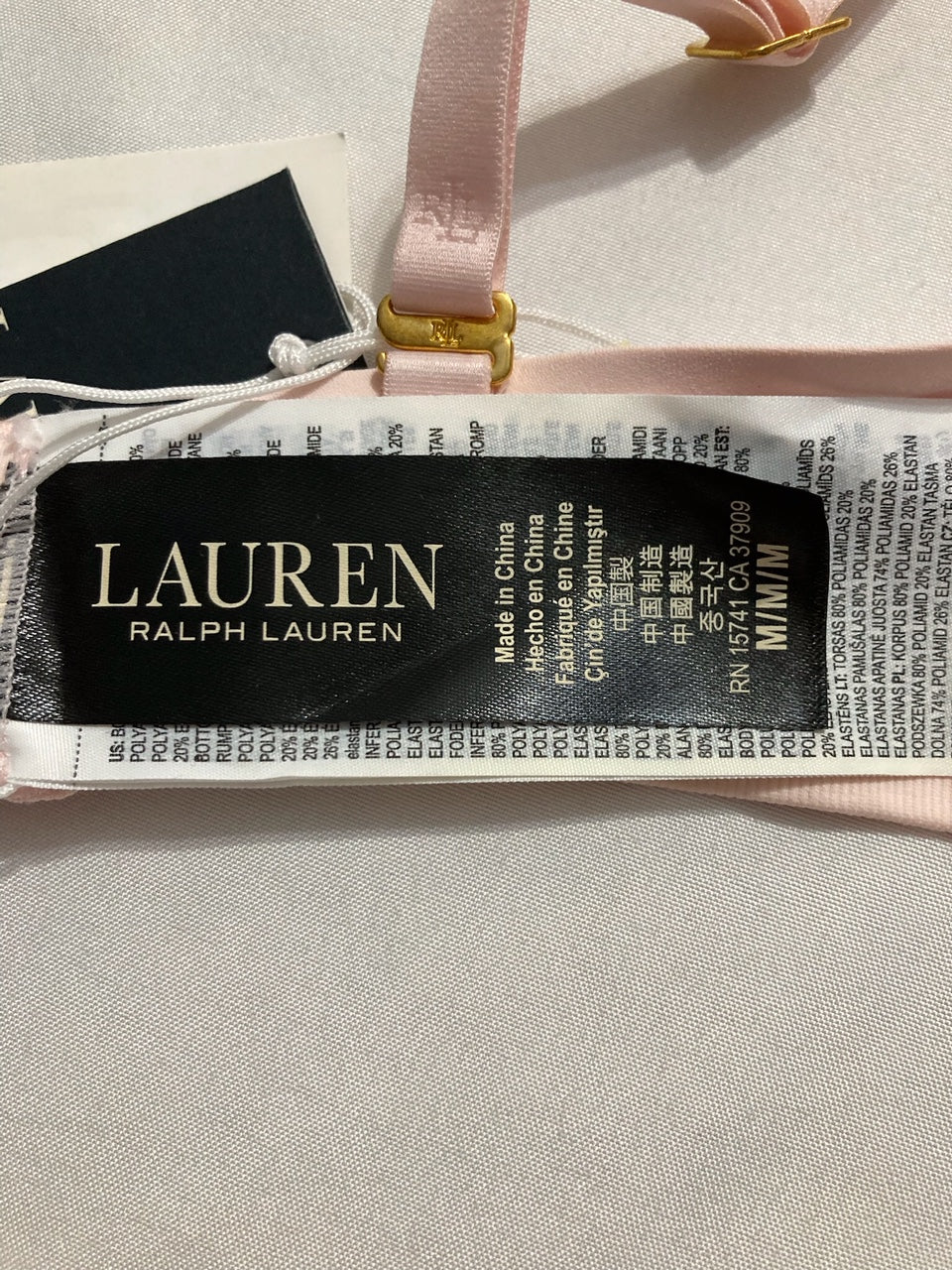 LAUREN RALPH LAUREN Luxe Smoothing Wireless Bralette PINK M