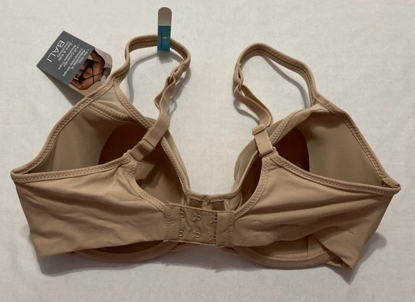 BALI Seamless Underwire Bra One Smooth U Smoothing NUDE 34C