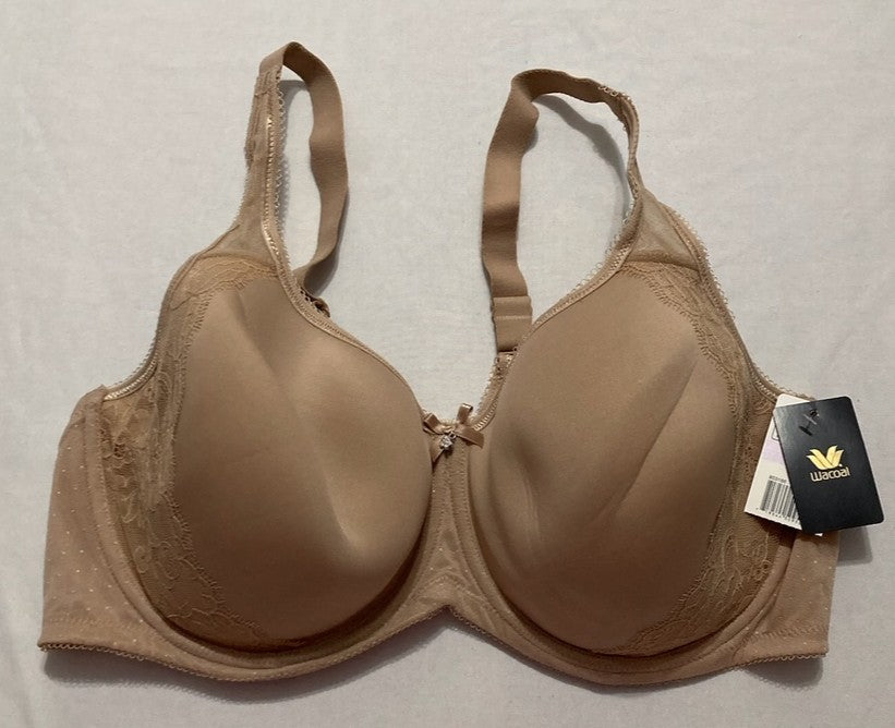 WACOAL Retro Chic Lightly Padded Full Coverage Underwire Bra TOAST 44D