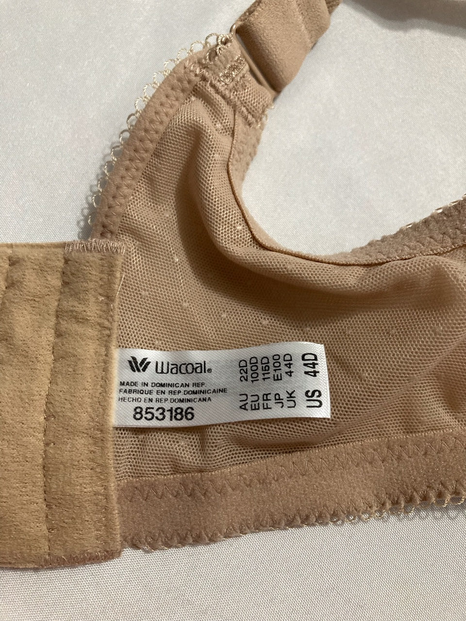 WACOAL Retro Chic Lightly Padded Full Coverage Underwire Bra TOAST 44D
