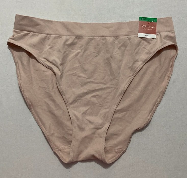 STATE OF DAY Seamless High-Cut Underwear NUDE L