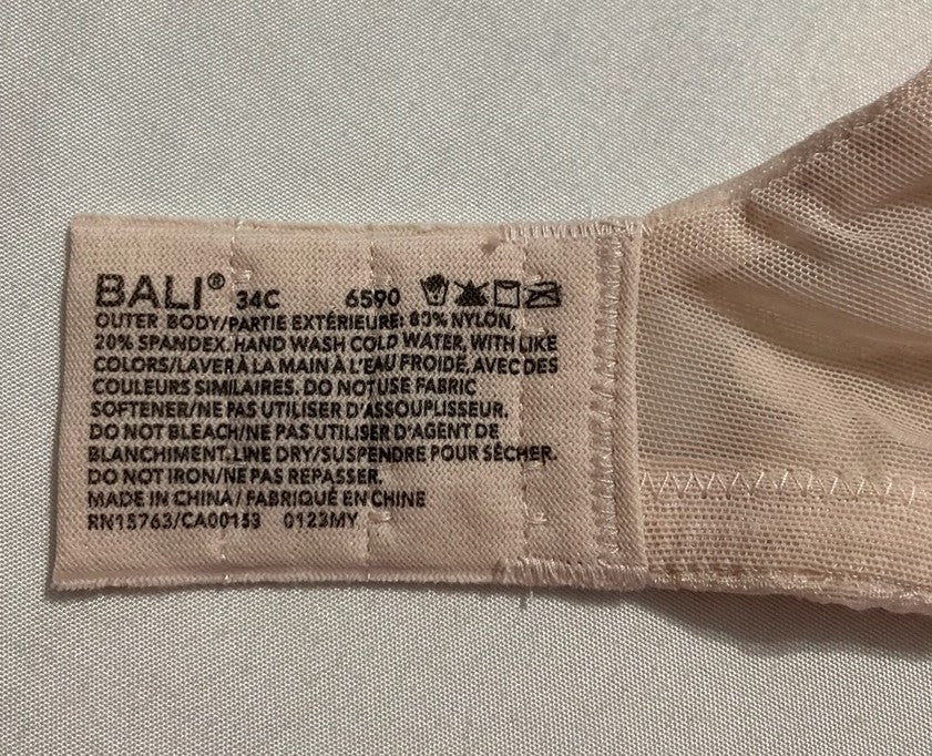 BALI Passion for Comfort Underwire SANDSHELL 34C